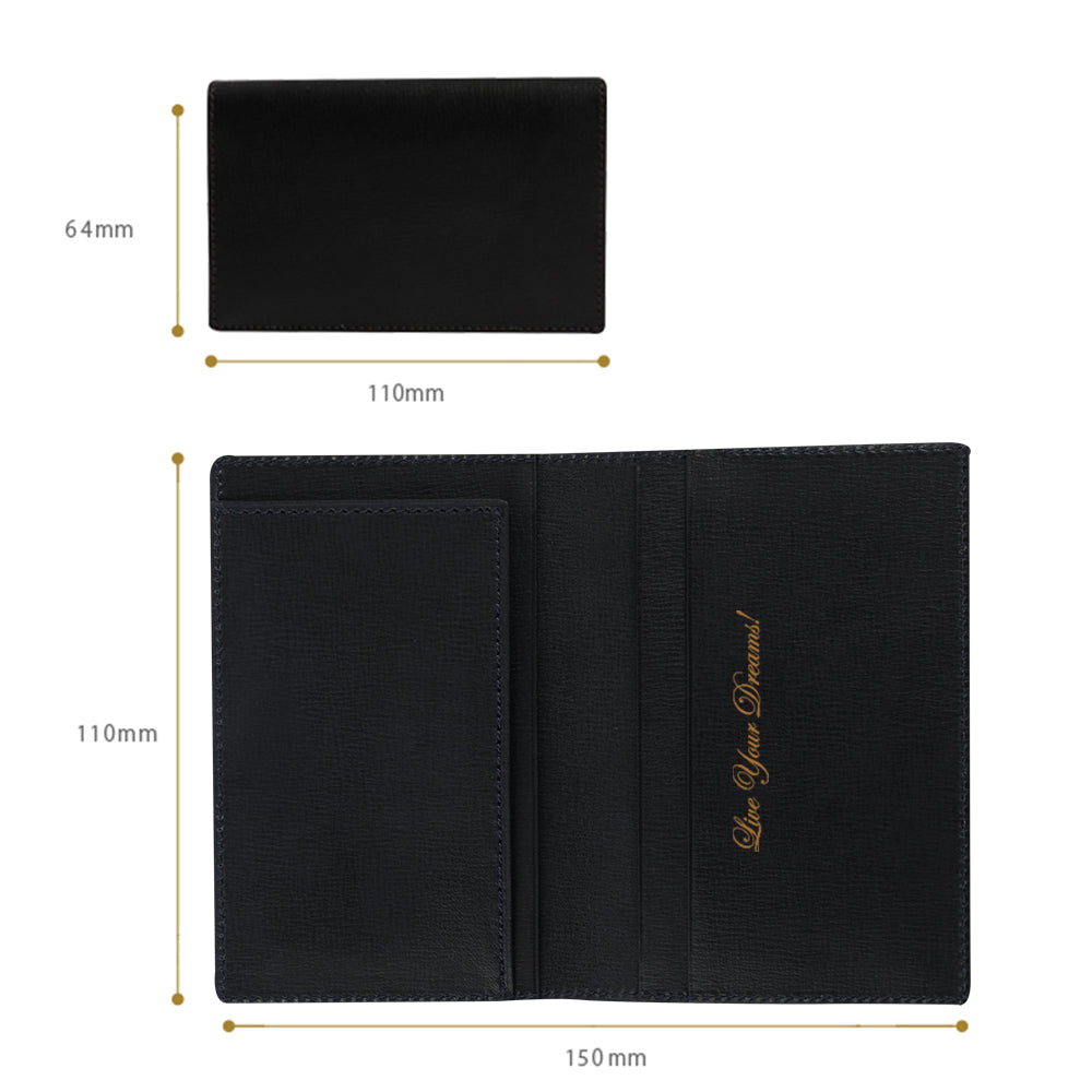 日本製本革 名刺入れ(Live Your Dreams!)